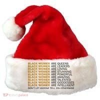 Proud Black Women Are Amazing Santa Hat thumb 0