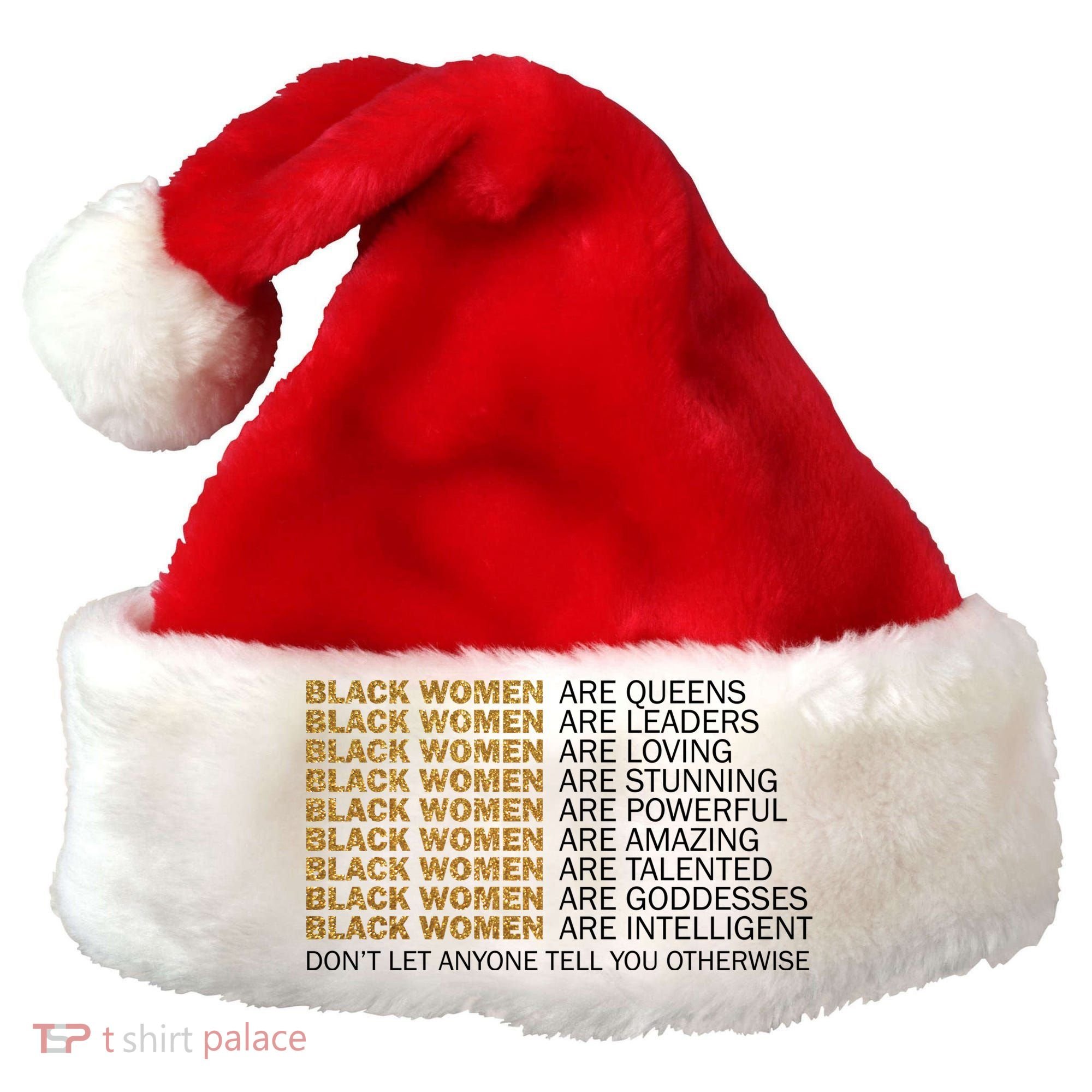 Proud Black Women Are Amazing Santa Hat