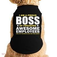 Proud Boss Of Freaking Awesome Employees Doggie Tank thumb 0