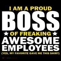 Proud Boss Of Freaking Awesome Employees Doggie Tank thumb 4