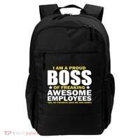 Proud Boss Of Freaking Awesome Employees Backpack thumb 0