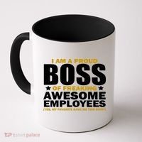 Proud Boss Of Freaking Awesome Employees Coffee Mug thumb 0