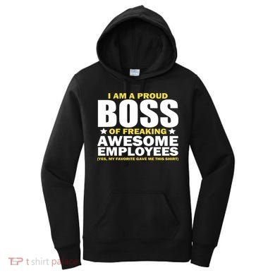 Proud Boss Of Freaking Awesome Employees Women's Hoodie