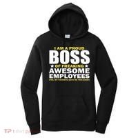 Proud Boss Of Freaking Awesome Employees Women's Hoodie thumb 0