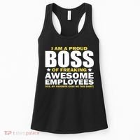 Proud Boss Of Freaking Awesome Employees Women's Tank Top thumb 0
