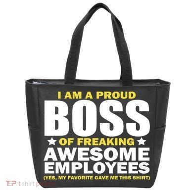 Proud Boss Of Freaking Awesome Employees Tote Bag