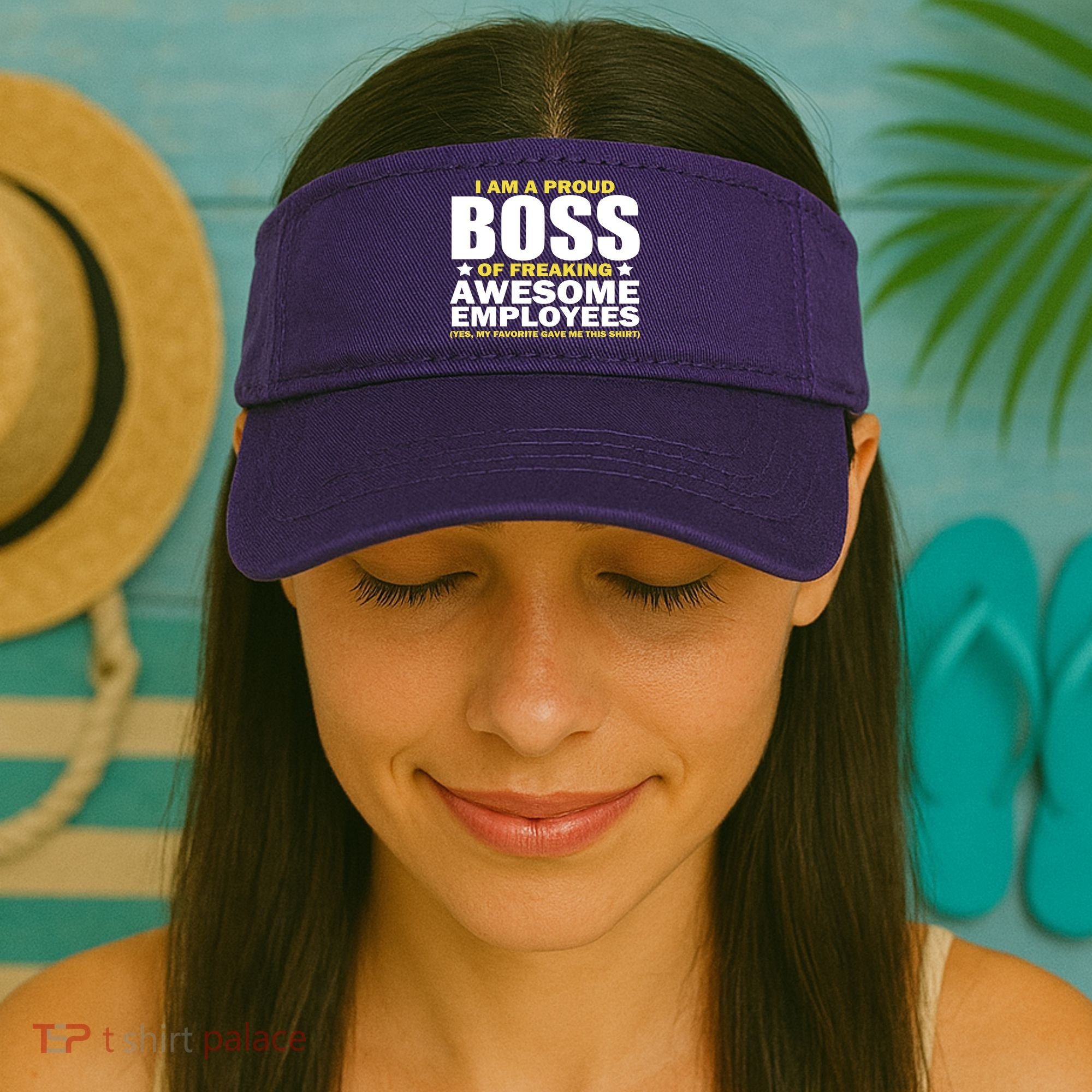 Proud Boss Of Freaking Awesome Employees Visor