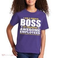 Proud Boss Of Freaking Awesome Employees Kids T-Shirt thumb 2