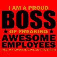 Proud Boss Of Freaking Awesome Employees Santa Hat thumb 1