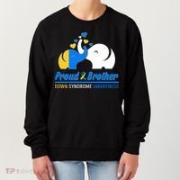 Proud Brother Down Syndrome Awareness Elephants Women's Sweatshirt thumb 0