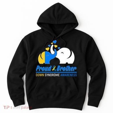 Proud Brother Down Syndrome Awareness Elephants Hoodie