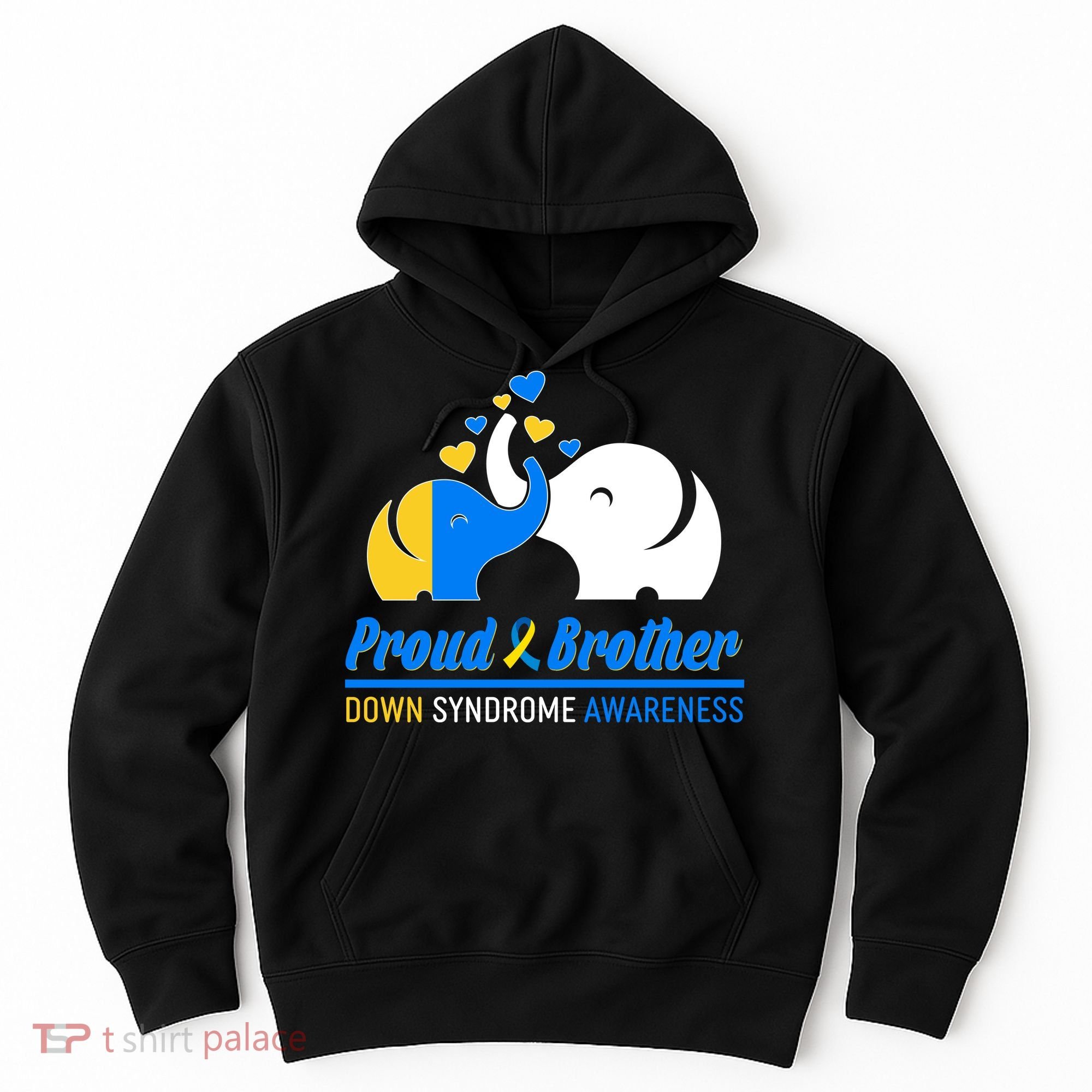 Proud Brother Down Syndrome Awareness Elephants Hoodie