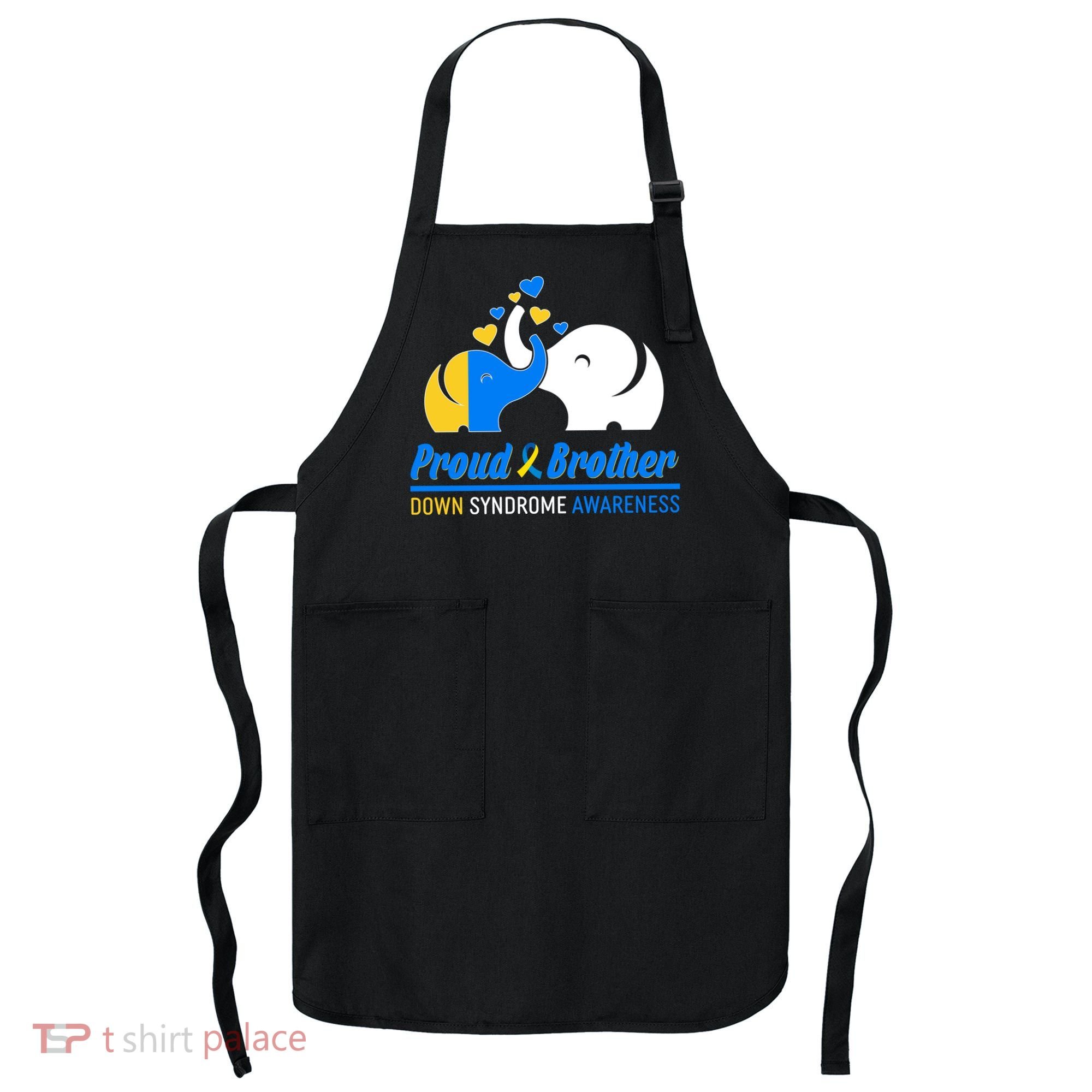Proud Brother Down Syndrome Awareness Elephants Apron