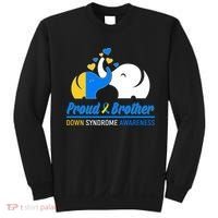 Proud Brother Down Syndrome Awareness Elephants Sweatshirt thumb 0