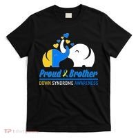 Proud Brother Down Syndrome Awareness Elephants T-Shirt thumb 0