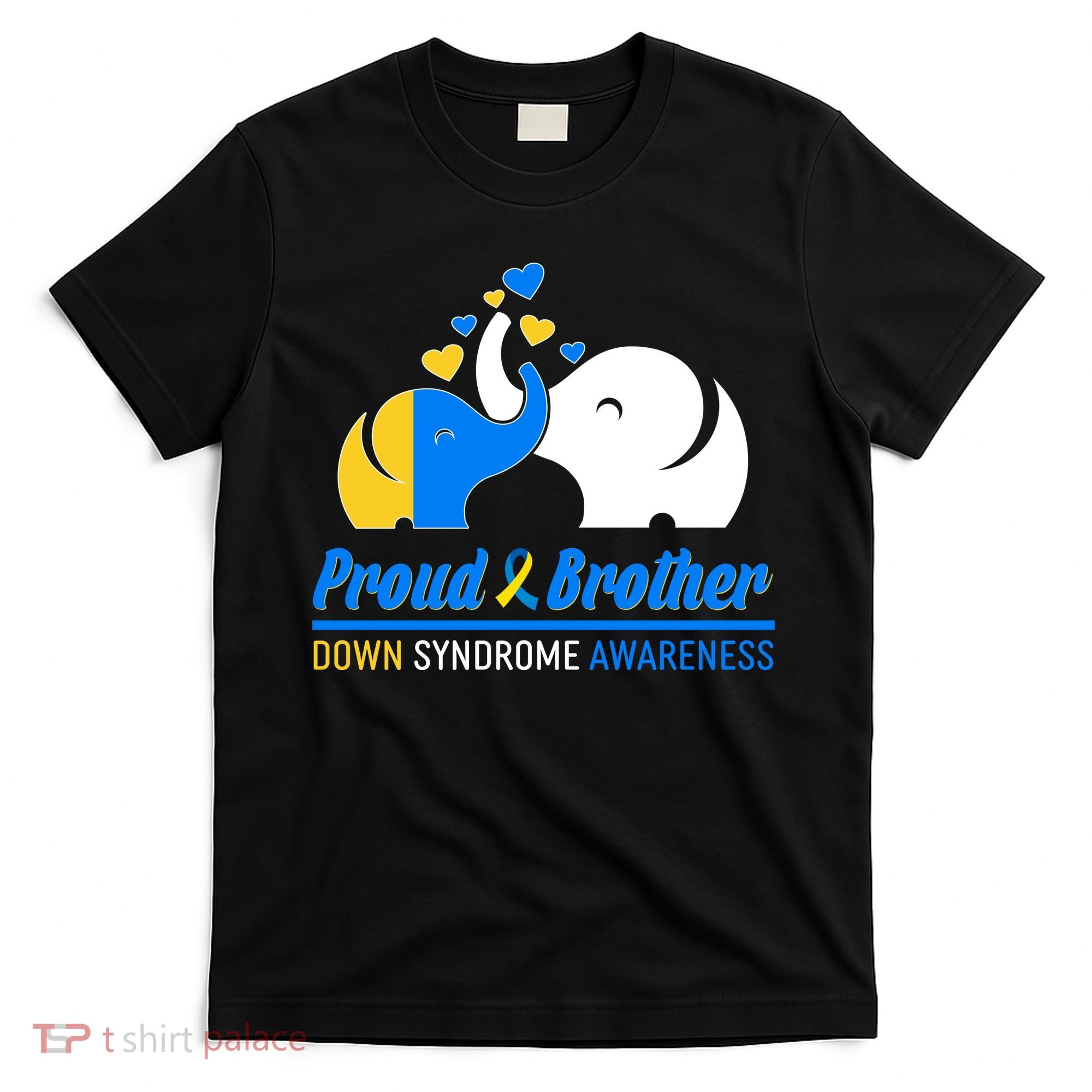 Proud Brother Down Syndrome Awareness Elephants T-Shirt