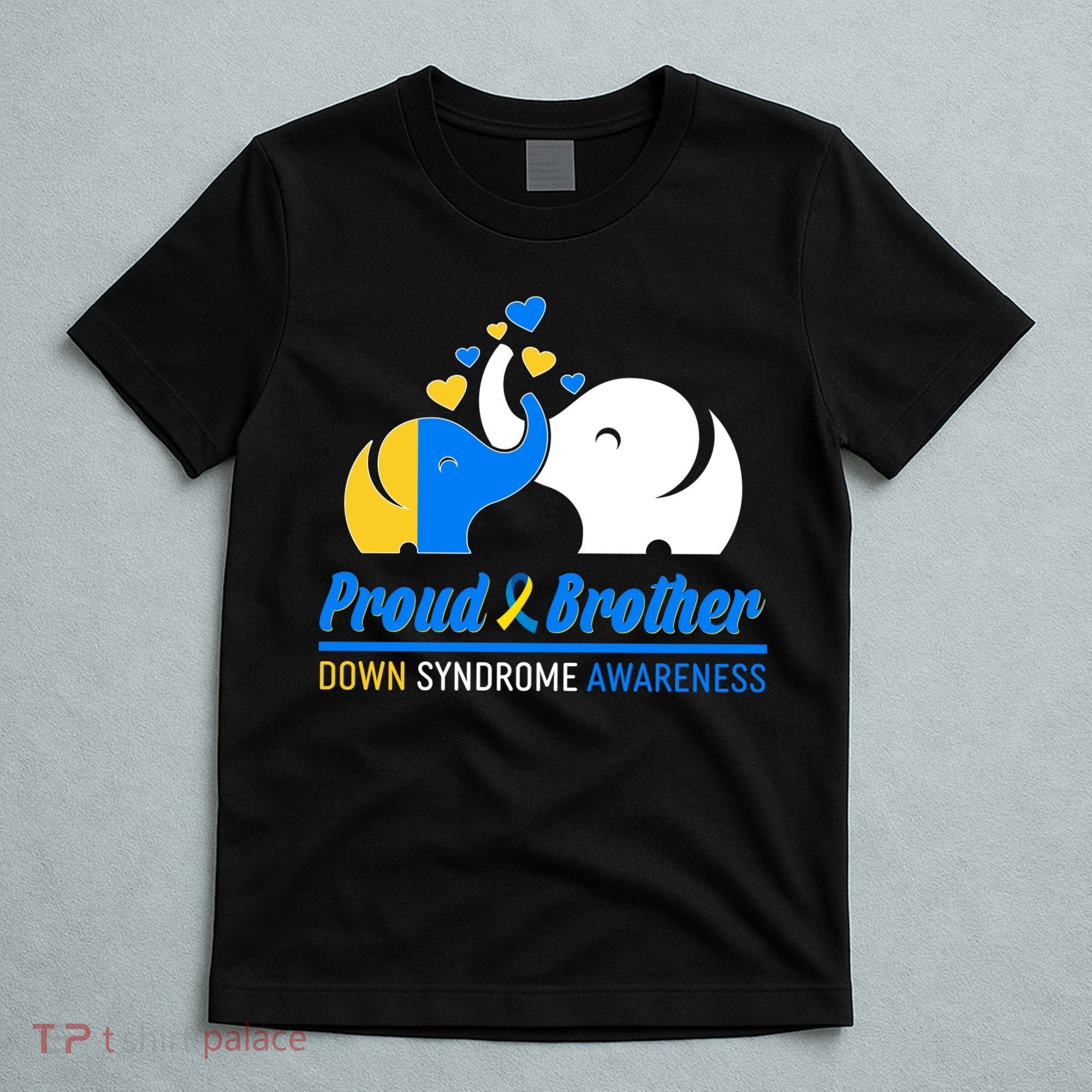 Proud Brother Down Syndrome Awareness Elephants T-Shirt