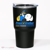 Proud Brother Down Syndrome Awareness Elephants Tumbler thumb 0