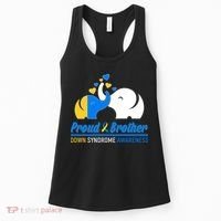 Proud Brother Down Syndrome Awareness Elephants Women's Tank Top thumb 0