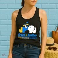 Proud Brother Down Syndrome Awareness Elephants Women's Tank Top thumb 2
