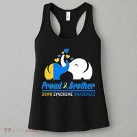 Proud Brother Down Syndrome Awareness Elephants Women's Tank Top thumb 3