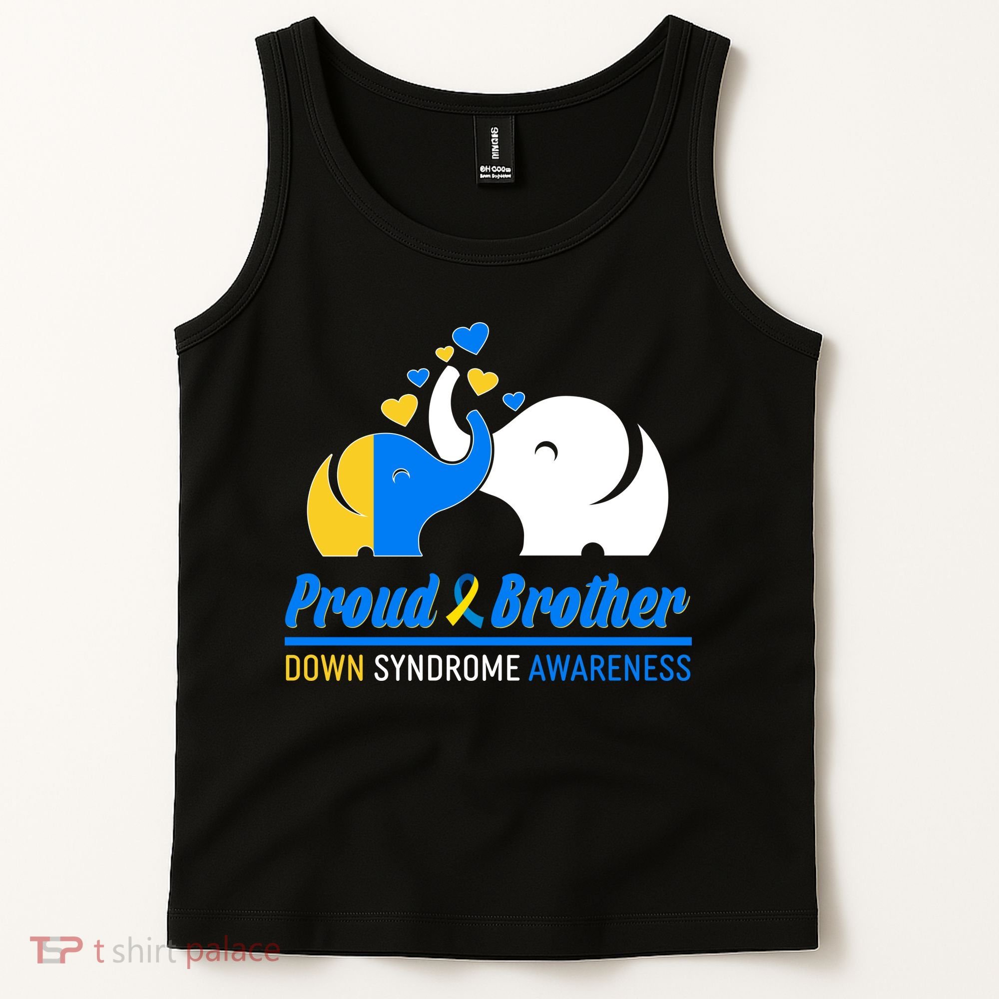 Proud Brother Down Syndrome Awareness Elephants Tank Top