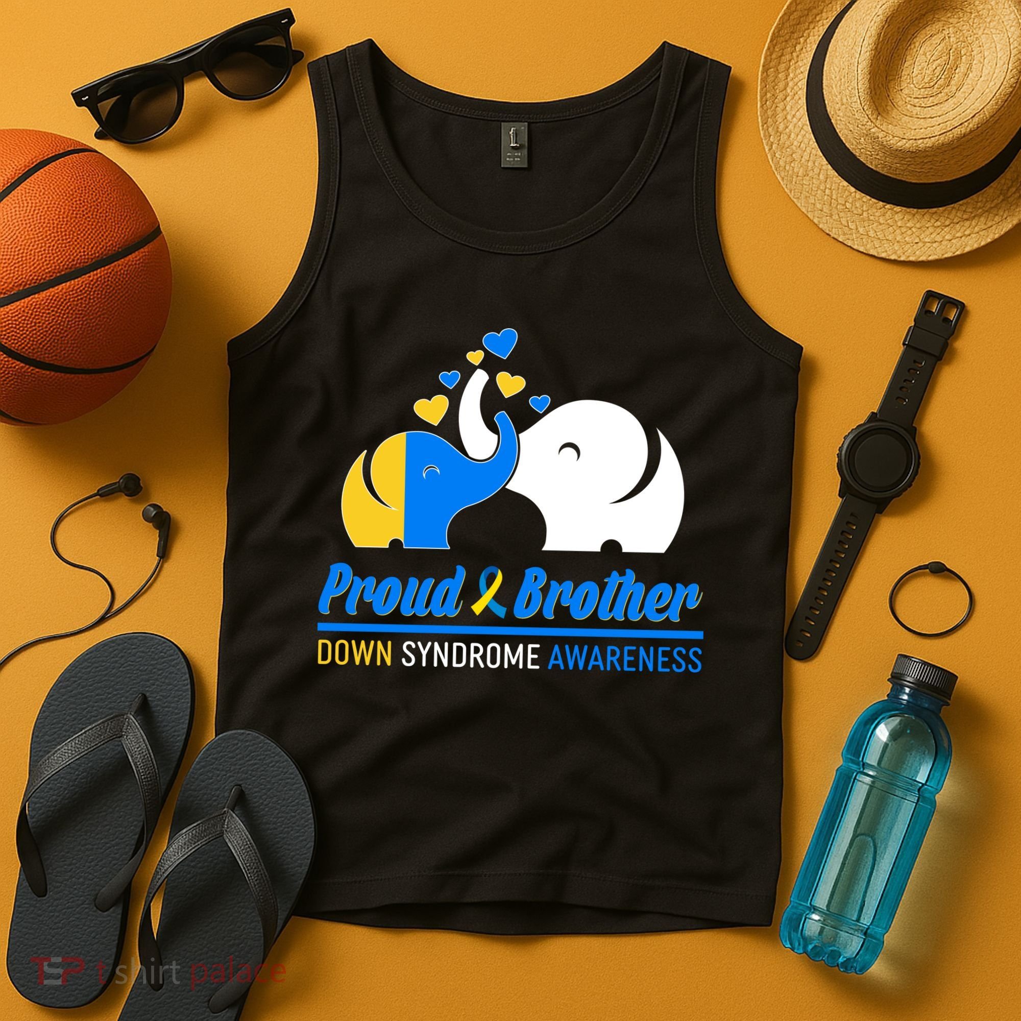 Proud Brother Down Syndrome Awareness Elephants Tank Top