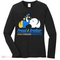 Proud Brother Down Syndrome Awareness Elephants Women's Long Sleeve Shirt thumb 0