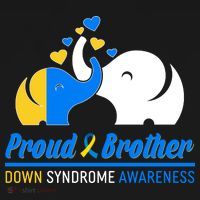 Proud Brother Down Syndrome Awareness Elephants Kids T-Shirt thumb 4