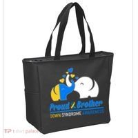 Proud Brother Down Syndrome Awareness Elephants Tote Bag thumb 2