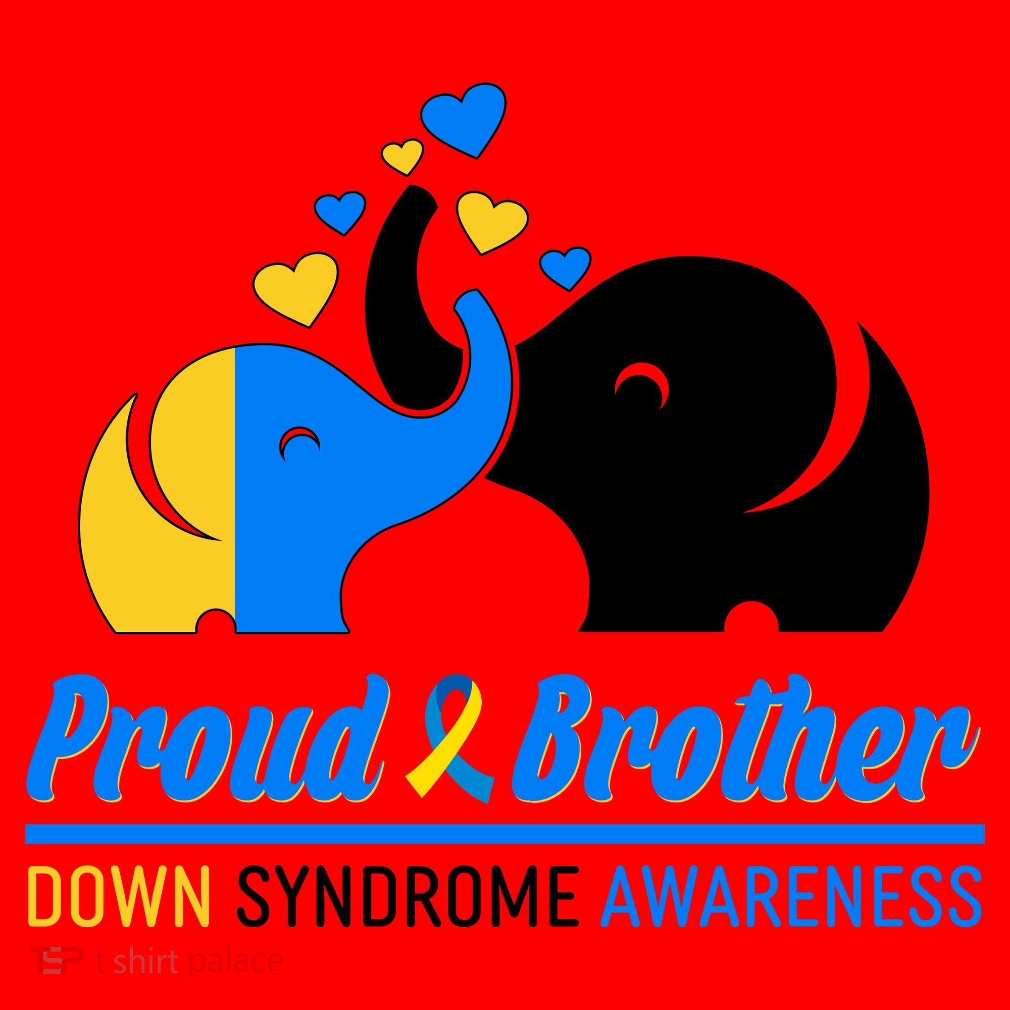 Proud Brother Down Syndrome Awareness Elephants Santa Hat