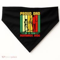 Proud Dad of a few Dumbass Kids USA-Made Doggie Bandana thumb 0