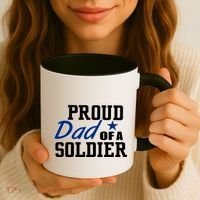 Proud Dad of A Soldier Coffee Mug thumb 3