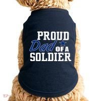 Proud Dad of A Soldier Doggie Tank thumb 0