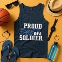 Proud Dad of A Soldier Tank Top thumb 4