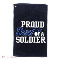 Proud Dad of A Soldier Golf Towel thumb 0