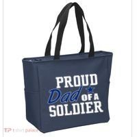 Proud Dad of A Soldier Tote Bag thumb 2