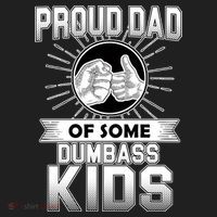 Proud Dad Of Some Dumbass Kids Urban Oversized Heavyweight T-Shirt thumb 2