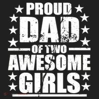 Proud Dad Of Two Awesome Girls Beanie thumb 2