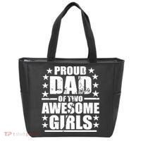 Proud Dad Of Two Awesome Girls Tote Bag thumb 0
