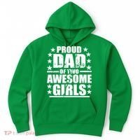 Proud Dad Of Two Awesome Girls Hoodie thumb 0