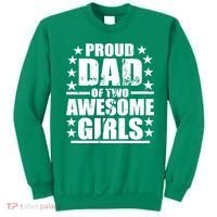 Proud Dad Of Two Awesome Girls Sweatshirt thumb 0