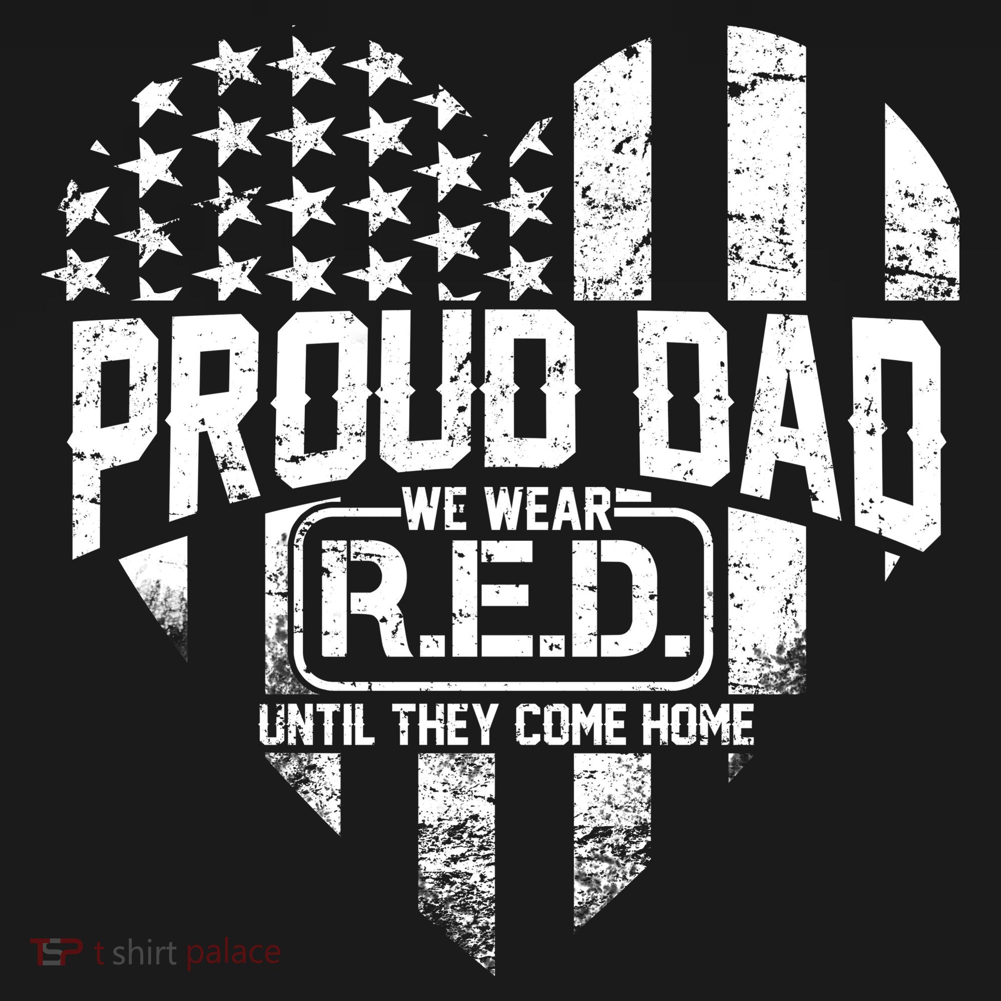 Proud Dad We Wear RED Until They Come Home Bucket Hat