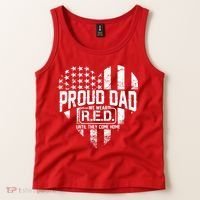 Proud Dad We Wear RED Until They Come Home Tank Top thumb 2