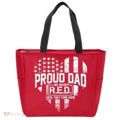 Proud Dad We Wear RED Until They Come Home Tote Bag