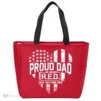 Proud Dad We Wear RED Until They Come Home Tote Bag thumb 0