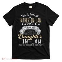 Proud Father In Law Of A Awesome Daughter-In-Law T-Shirt thumb 0
