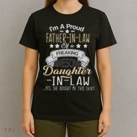 Proud Father In Law Of A Awesome Daughter-In-Law T-Shirt thumb 4