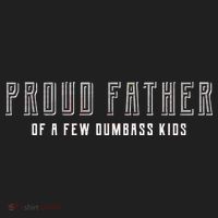 Proud Father Of A Few Dumbass Kids Golf Towel thumb 3