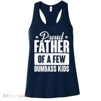 Proud Father Of Dumbass Kids Funny Dad Women's Tank Top thumb 0